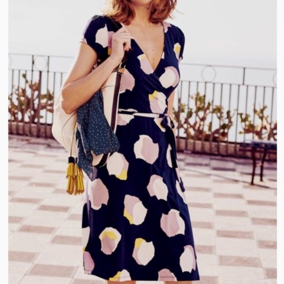 boden navy wrap dress